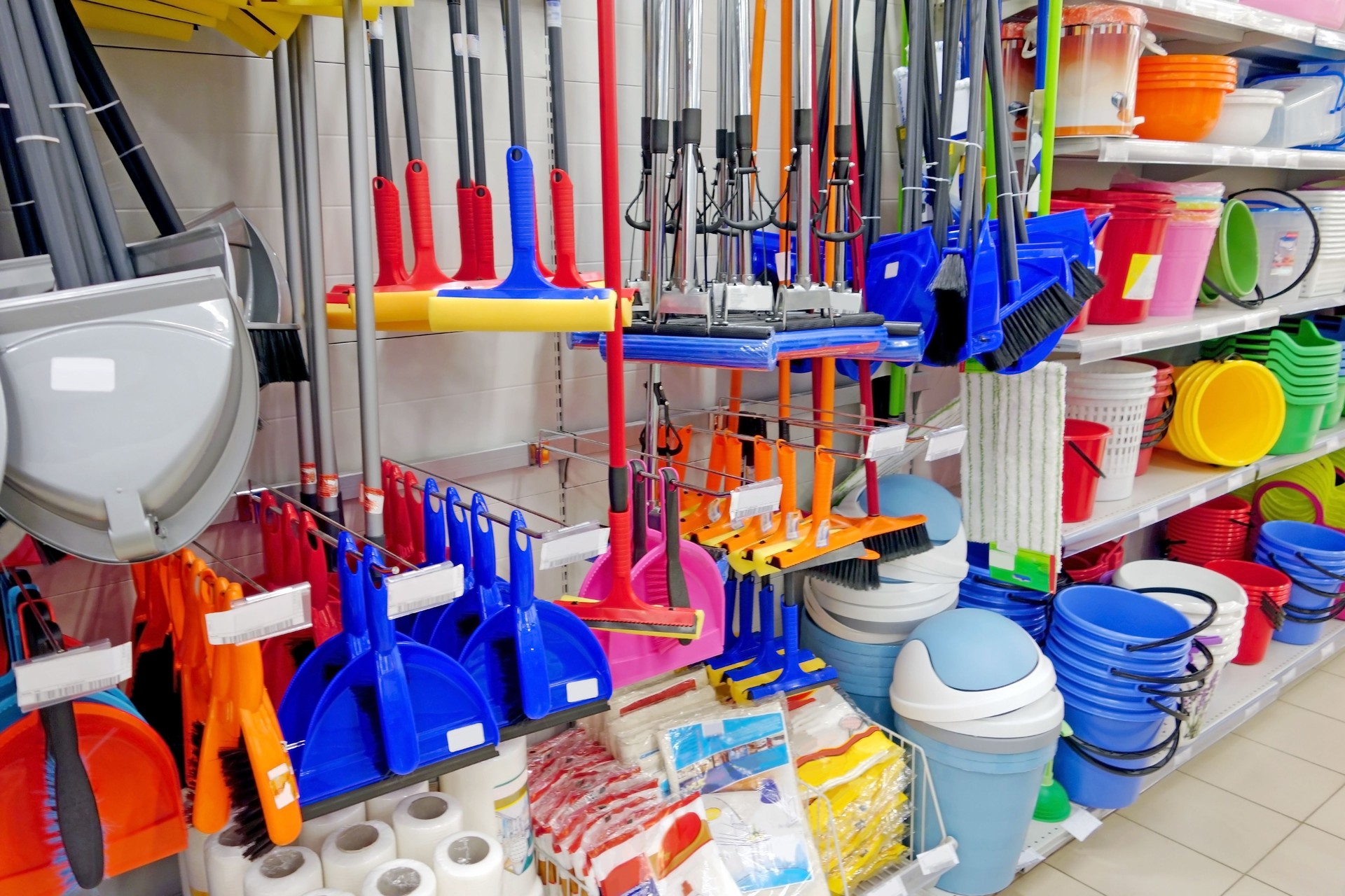 Household goods in store